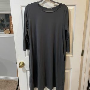 Soft, Stretchy, Midi Boutique Dress with Pockets (Womens Small)